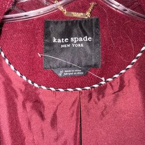 Kate Spade Deep Red coat